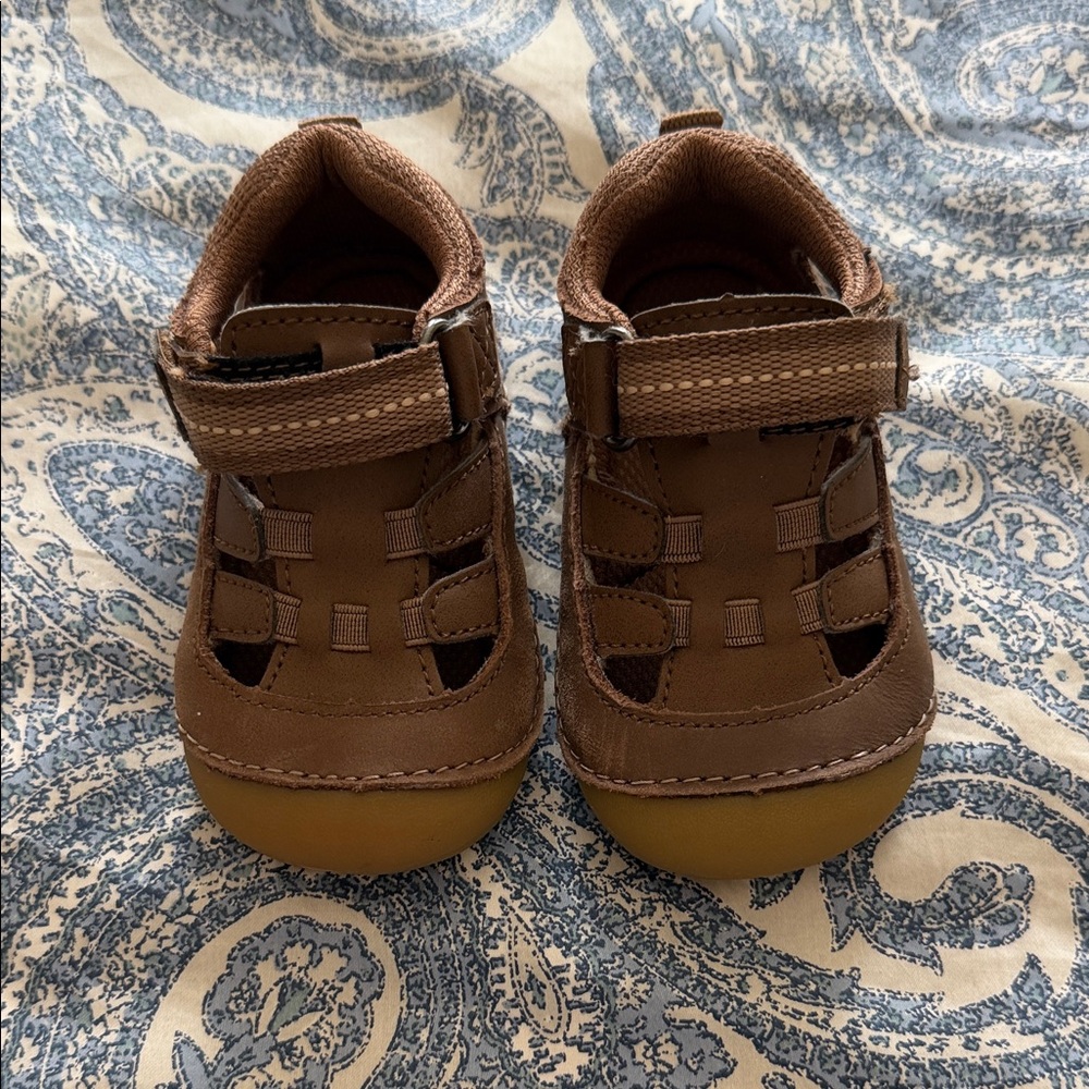 Stride Rite Brown Kids Sandals